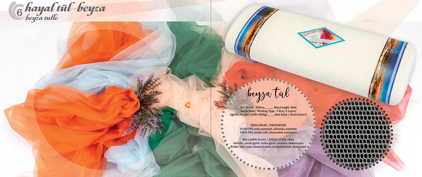 Beyza Non-Elastic Tulle
